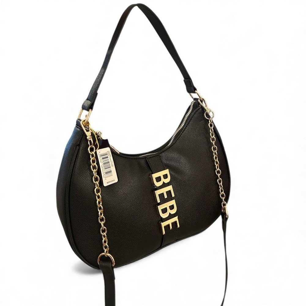 Bebe‎ Emmett Small Hobo Bag - Black - NWT